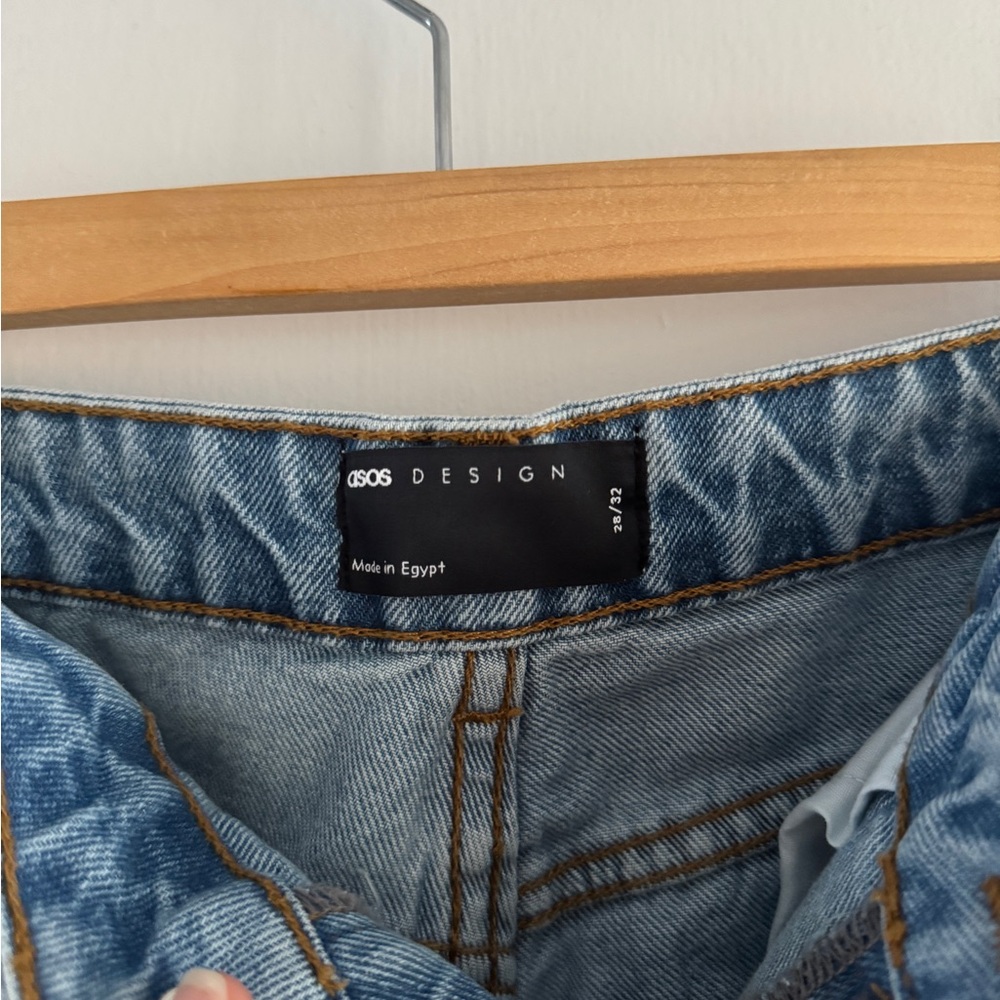 ASOS High Rise Light Blue Jeans - Picture 6 of 10